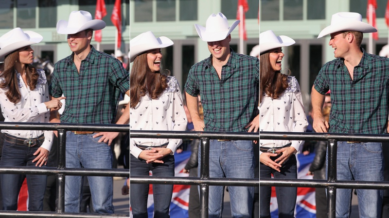 Illustration for article titled Prince William & Kate Middleton Wear Canadian Cowboy Hats